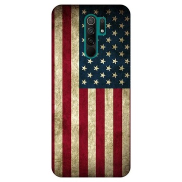 Etui do Xiaomi Redmi 9 USA wzory flagi