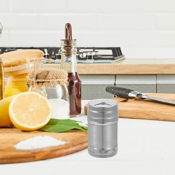 КОНТЕЙНЕР ДЛЯ СОЛИ И ПЕРЦА ИЗ НЕРЖАВЕЮЩЕЙ СТАЛИ ДЛЯ ХРАНЕНИЯ СПЕЦИЙ