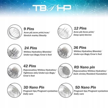 Сменные картриджи TBPHP для Dermapen 3D Nano Pin 10s