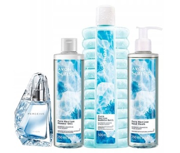 AVON 4w1 Zestaw Prezentowy Pure Marine i Perceive - Zestaw Kosmetyków