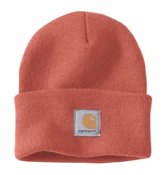 CARHARTT ciepła czapka Beanie zimowa Terracotta