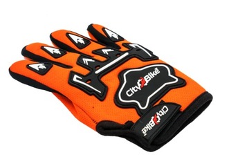 ДЕТСКИЕ ПЕРЧАТКИ КРЕСТОВЫЙ МОТОЦИКЛ BMX СКУТЕР ОРАНЖЕВЫЙ M