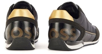 HUGO BOSS męskie sneakersy buty BLACK/GOLD NOWOŚĆ roz.41