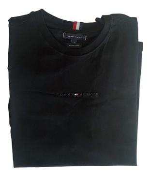 Tommy Hilfiger Koszulka T-shirt czarny new model XL ESSENTIAL