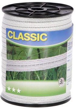 TAŚMA PASTUCHA CLASSIC 200MX2CM BIAŁA KERBL