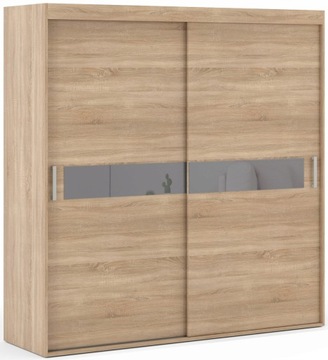 MYKEN – Szafa przesuwna z lacobel 120 cm NA WYMIAR