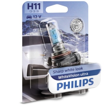 Philips Žárovka H11 White Vision Ultra 4000K 55/12