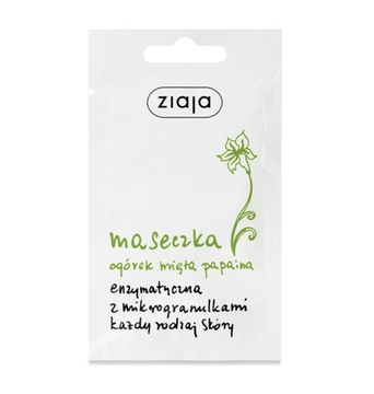 Ziaja maska ogórkowa maseczka enzymatyczna