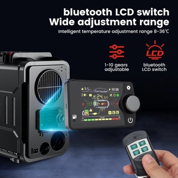Обогреватель стоянки 12 В 5 кВт Bluetooth Дизельный ЖК-дисплей