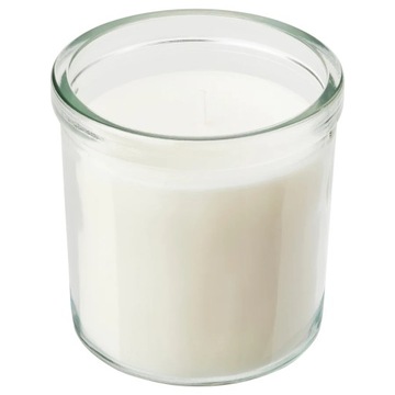 IKEA JAMLIK Świeca zapachowa w szkle wanilia