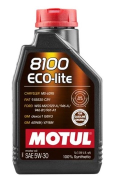 MOTUL 8100 ECO-LITE 5W30 1L GM DEXOS1 GEN2 GEN3
