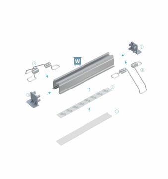 ZAŚLEPKA DO PROFILU G/W SZARA CZARNA BIAŁA INOX