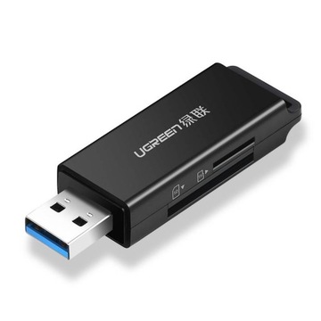 UGREEN ADAPTER CZYTNIK KART PAMIĘCI HUB USB 3.0 SD MICROSD 5 GBPS 256 GB