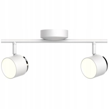 LAMPA KUBIK 2x LED SPOT LISTWA DO GARDEROBY biały