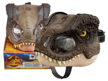 JURASSIC WORLD MASKA DINOZAURA T-REX TYRANOZAUR INTERAKTYWNA DŹWIĘK GWD71