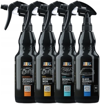 ADBL Zestaw Kosmetyków Czyszczenie Pielęgnacja Wnętrza Kokpitu Auta Prezent