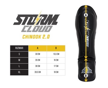 StormCloud Chinook 2.0 Классические защиты голени и стоп белые L