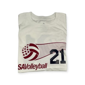 Мужская белая футболка ADIDAS VOLLEYBALL S 21