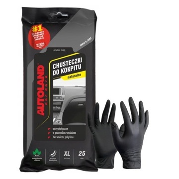 Салфетки для кабины NATURAL AUTOLAND PREMIUM 25шт XL С Воском