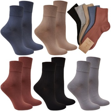 5 x SKARPETY DAMSKIE BAMBUSOWE SKARPETKI NIEUCISKOWE 39/42