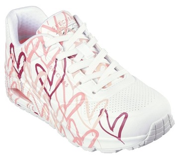 Buty damskie Skechers Uno Spread AIR Love MODNE SNEAKERSY 155507-WCRL