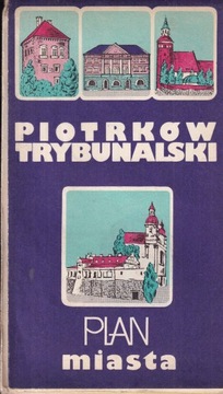 Piotrków Trybunalskich plan miasta PRL 1979