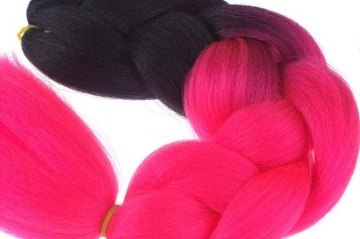 СИНТЕТИЧЕСКИЕ ВОЛОСЫ ДЛЯ МОСТОВ ДРЕДЫ НАРАЩИВАНИЯ OMBRE PINK B3