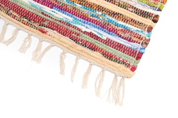 Красочный тканый ковер из хлопка 45х85 в стиле ретро