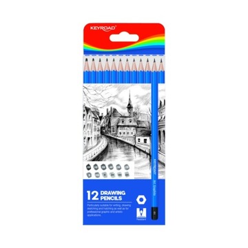 Zestaw ołówków do szkicowania KEYROAD 12sztuk