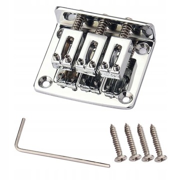Metal 3 ciąg gitara most Tailpiece za pomocą śrub
