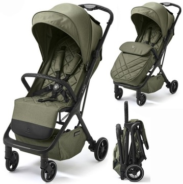 WÓZEK SPACEROWY FUTURE DESIGN X-RAY FOLIA MOSKITIERA MISTY OLIVE
