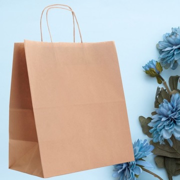 Бумажные пакеты для покупок, пакеты для упаковки подарков 30х17х34см а3 10шт.