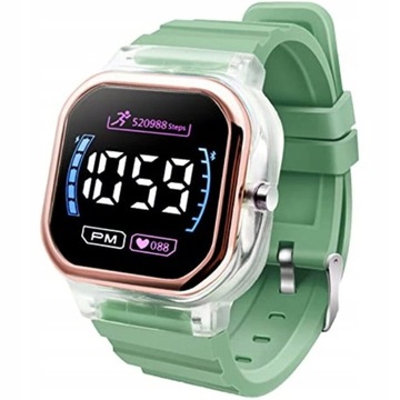 Children Electronic Watch LuminousWaterproof Squar