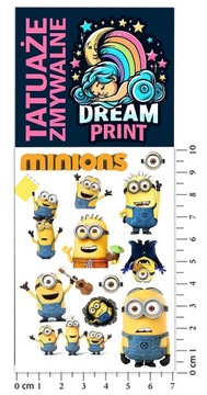 ТАТУ ДЛЯ ДЕТЕЙ МОЮЩИЕСЯ ВРЕМЕННЫЕ УЗОРЫ МИНЬОНОВ КАЧЕСТВО