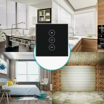 WŁĄCZNIK PRZEŁĄCZNIK STEROWNIK WiFi DOTYKOWY SZKLANY DO ROLET, SMART LIFE
