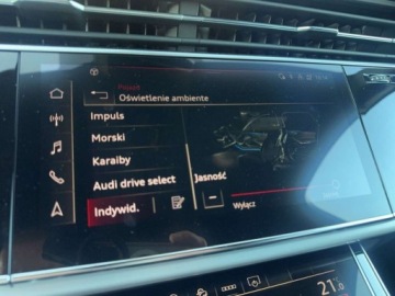 Audi Q7 II SQ7 Facelifting 4.0 TFSI 507KM 2021 Audi SQ7 Martix LED Bang Olufsen Virtual Cockpit ACC Os skretna Hak Salon, zdjęcie 19