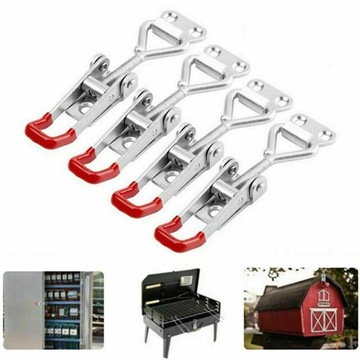 Ящик для инструментов с коленным зажимом, металлический, без замочной скважины.