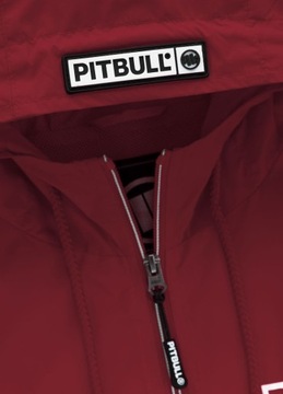 Męska Kurtka Wiosenna z Kapturem Pitbull Wiatrówka ATHLETIC LOGO_L