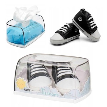 Pudełko na chusteczki z Bucikami PREZENT dziecka babyshower Narodziny DOOKY