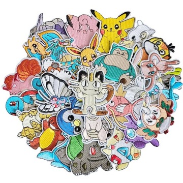 28 POKEMONOW TERMO NASZYWKI HAFTOWANE TOP HIT