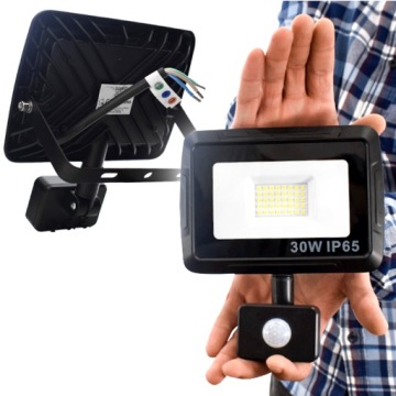 WYDAJNY NAŚWIETLACZ HALOGEN PREMIUM OŚWIETLACZ Z CZUJNIKIEM RUCHU ZMIERZCHU