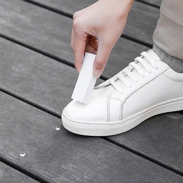 Zamszowy środek do czyszczenia butów wycieraj plamy za pomocą gumki do butów