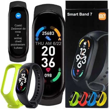 Шагомер SMARTBAND M7-BAND Измеритель сердечного ритма ШАГИ PL