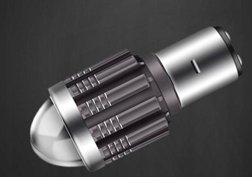 Żarówka LED BA20D motocyklowa 6000K soczewka do motocykla motoru 35/35W