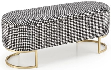 Скамейка HARMONY с функцией контейнера, основание золотое