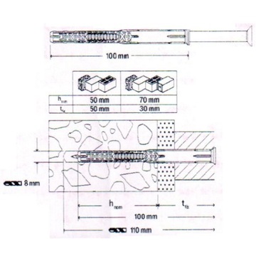 Дюбель рамный DuoXpand 8x100 T fischer 562150 1 шт.