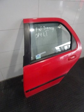 DVEŘE LEVÝ ZADNÍ FIAT SIENA ČERVENÉ KPL