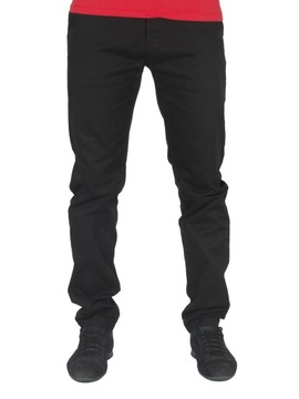 Spodnie męskie W:35 92 CM bawełna czarne