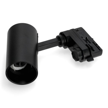 Zestaw szynowy 3 fazowy szyna 2m+1m +łącznik F + 4x reflektor GU10 CZARNY