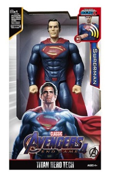 SUPERMAN AVENGERS DUŻA RUCHOMA FIGURKA DŹWIĘK